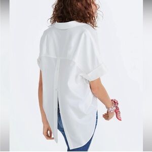 Madewell Courier Button-Up Back Blouse